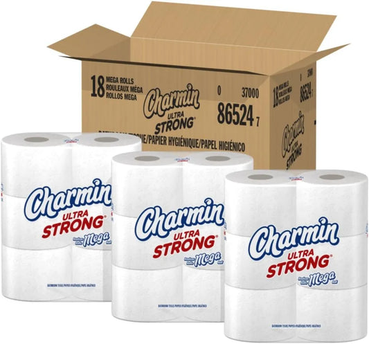 Charmin Ultra Strong Toilet Paper (3 Packs Of 6 Mega Rolls)