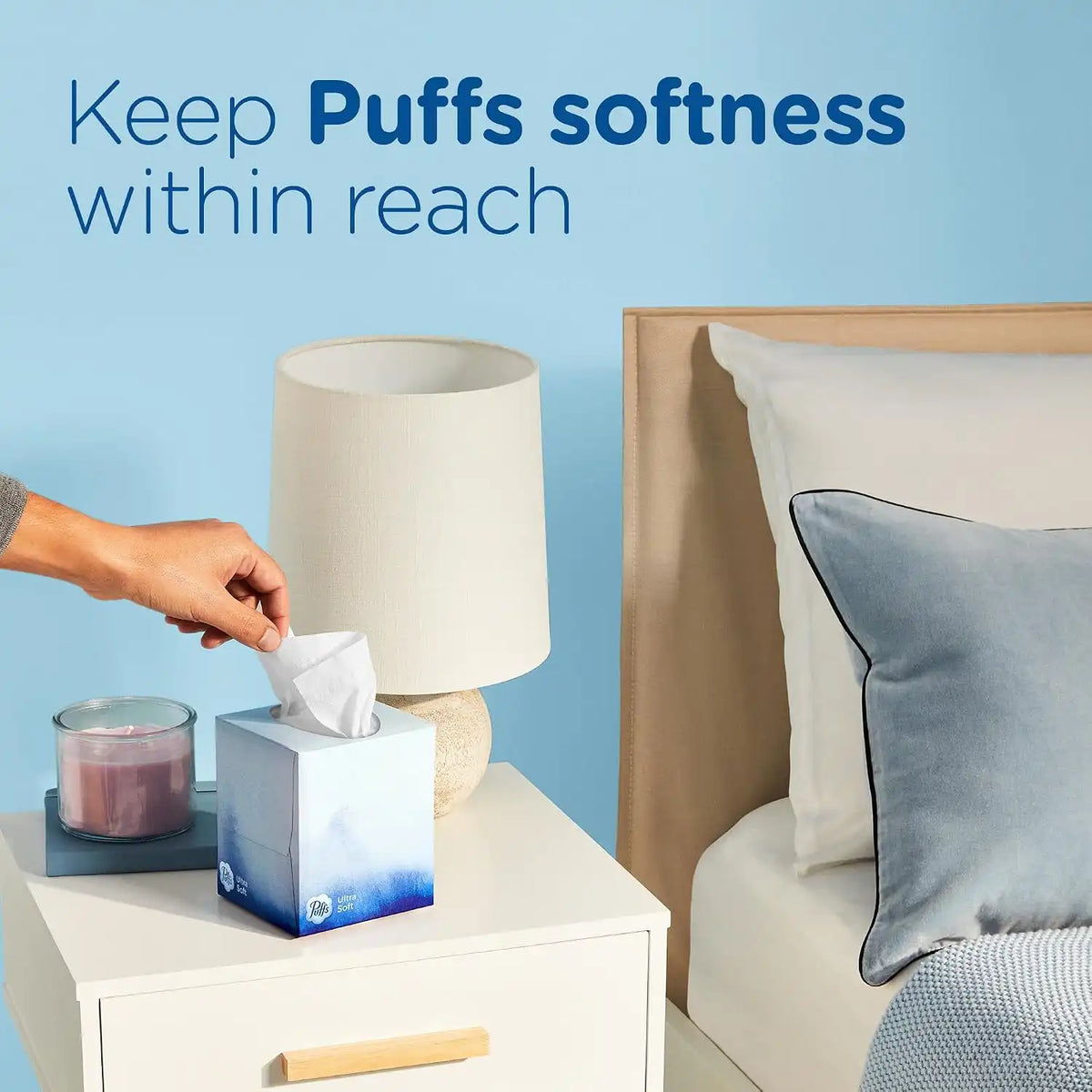 Puffs Ultra Soft Facial Tissuess, Mega Cube, 72 Count (Pack of 24)