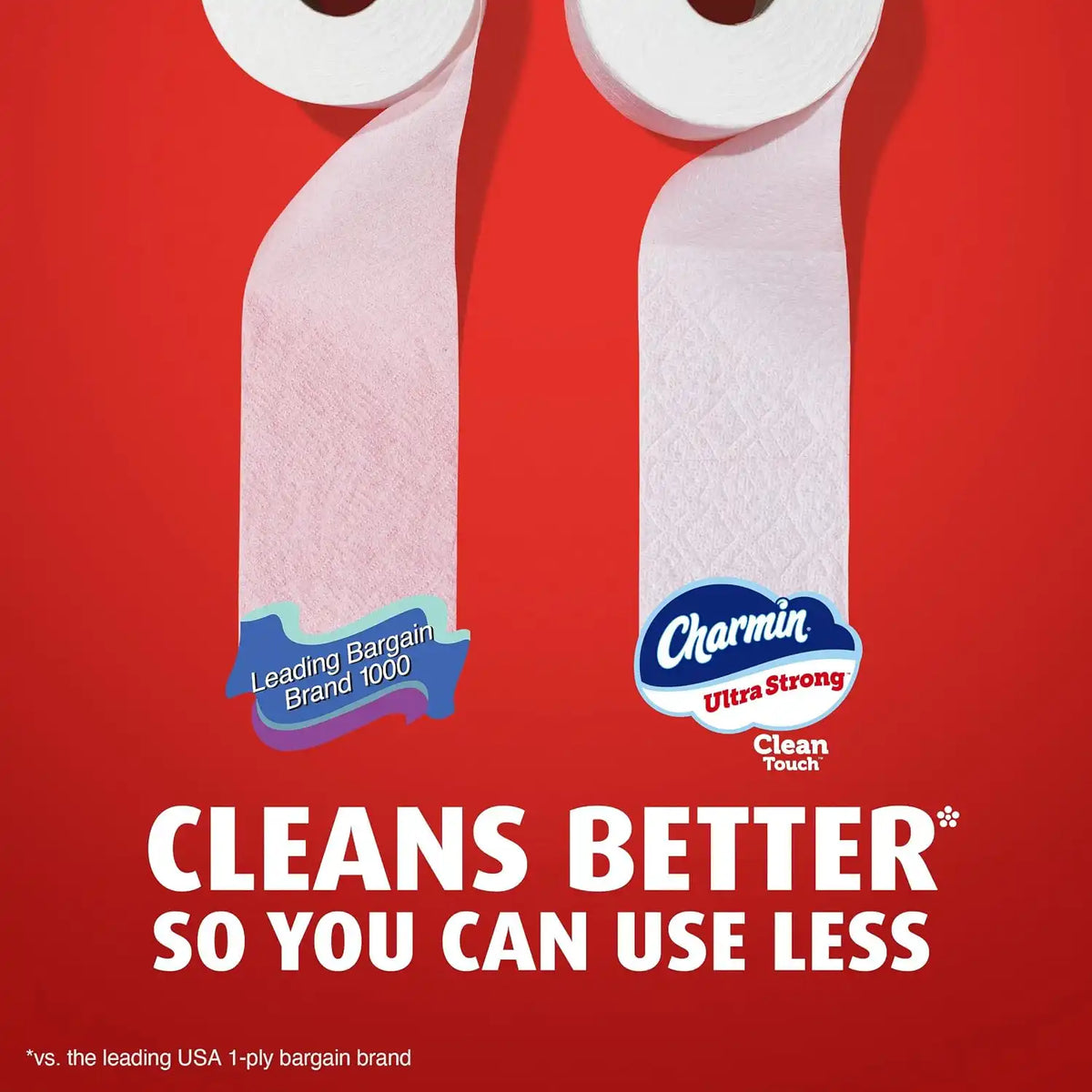 Charmin Ultra Strong Clean Touch Toilet Paper, 24 Family Mega Rolls = 123 Regular Rolls