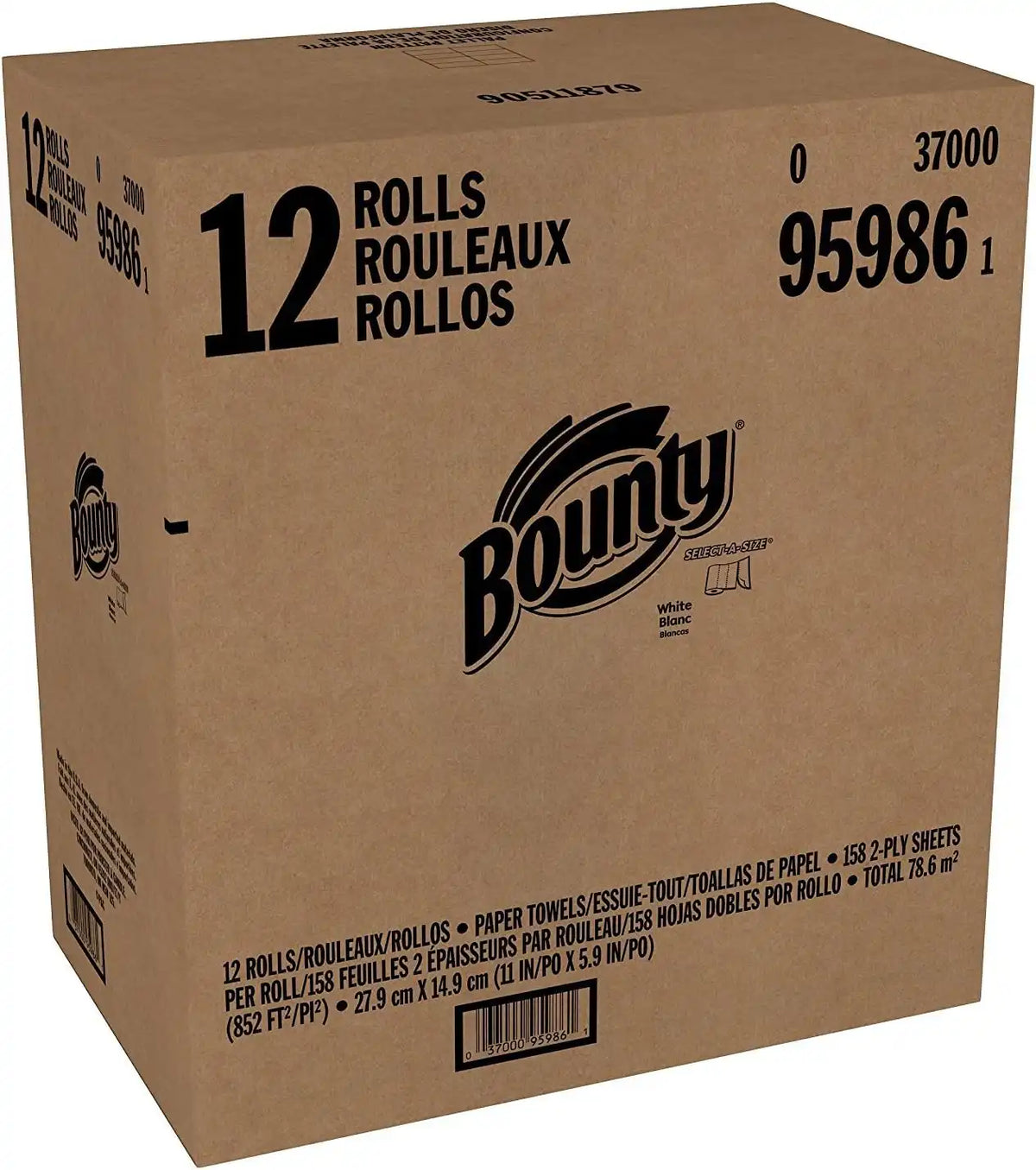 Bounty Paper Towels, 12 Pack
