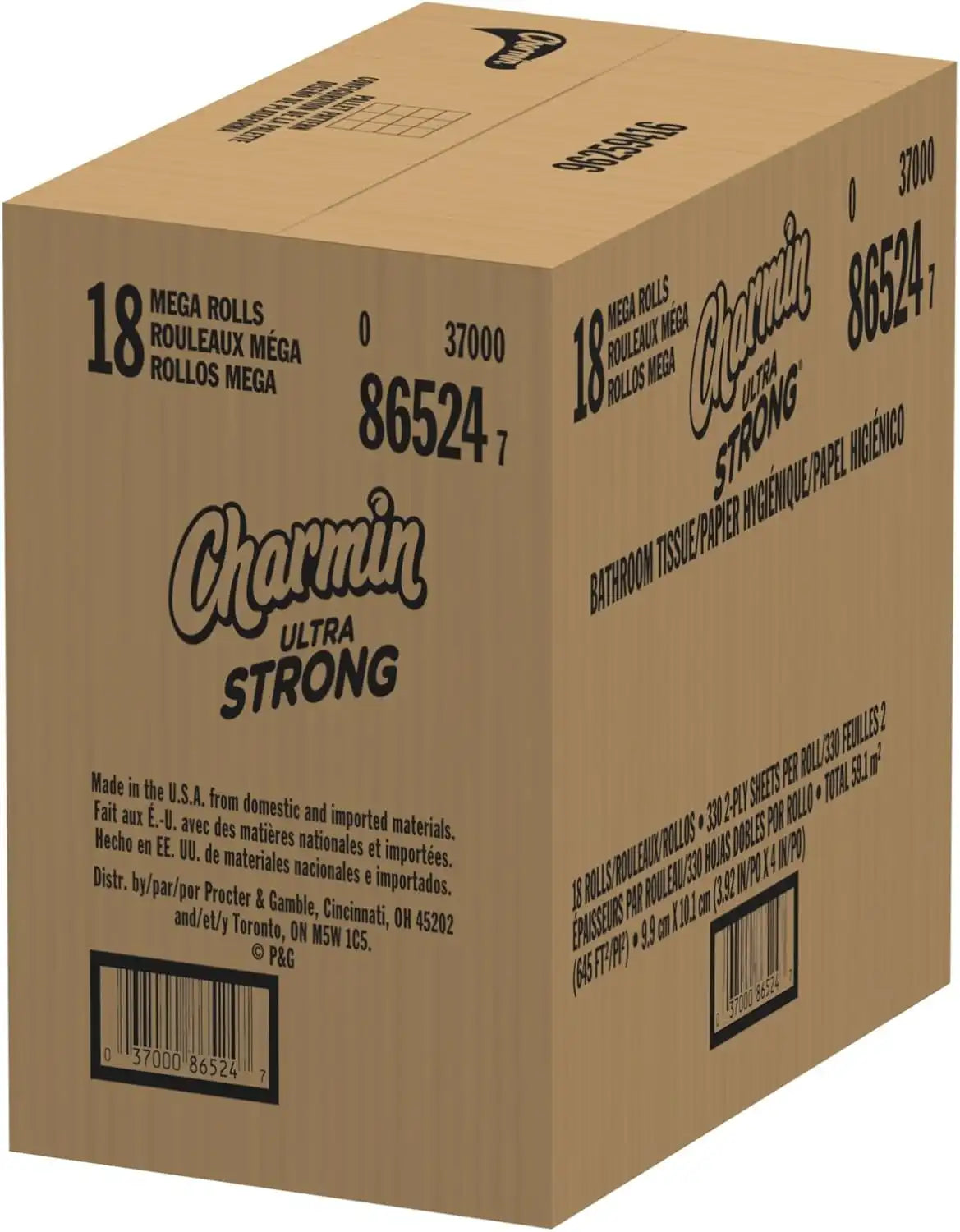 Charmin Ultra Strong Toilet Paper (3 Packs Of 6 Mega Rolls)