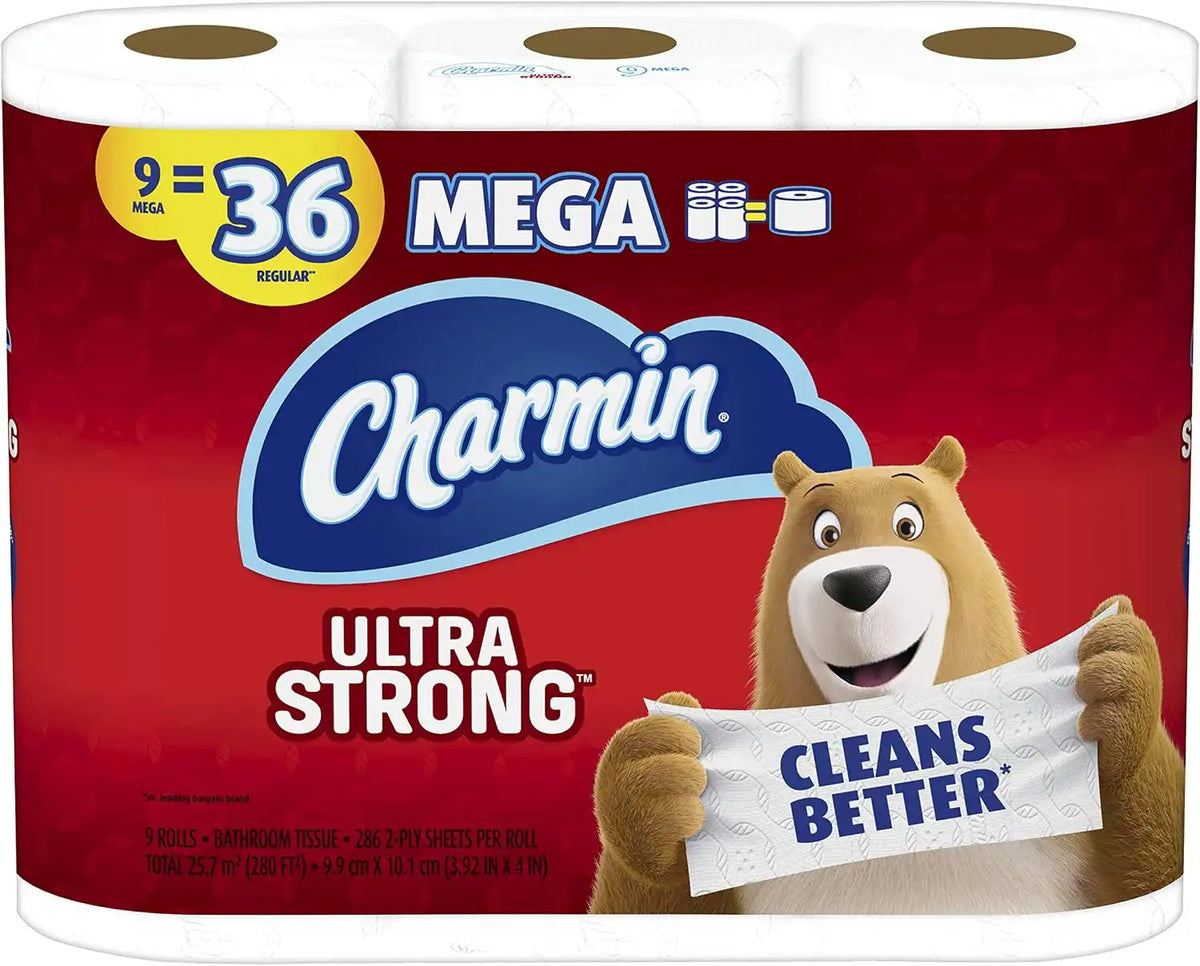Charmin Ultra Strong Toilet Paper 9 Mega Roll