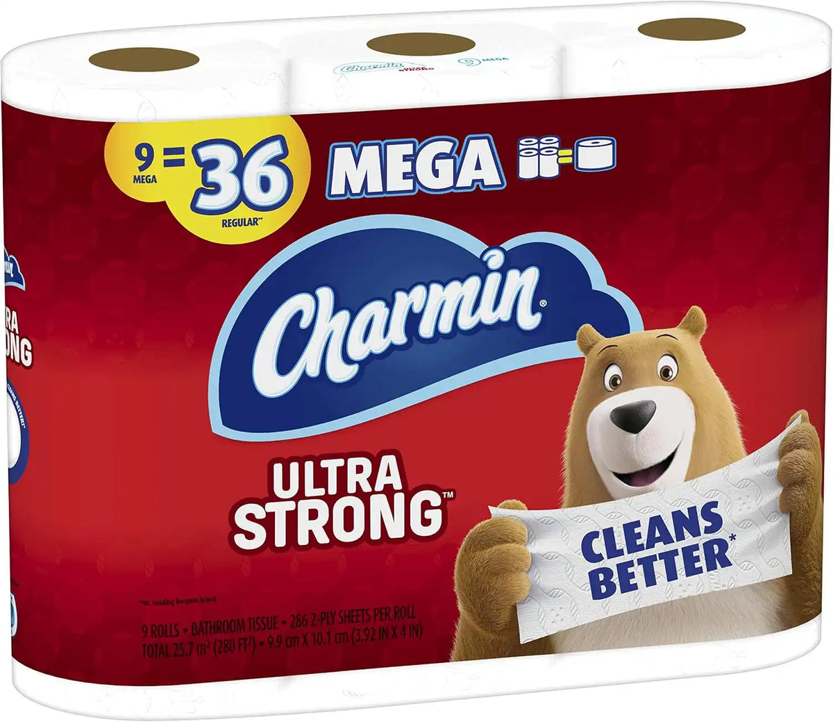 Charmin Ultra Strong Toilet Paper 9 Mega Roll