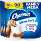 Charmin Ultra Soft Toilet Paper Family Mega Roll, 18 Count (Packaging May Vary)