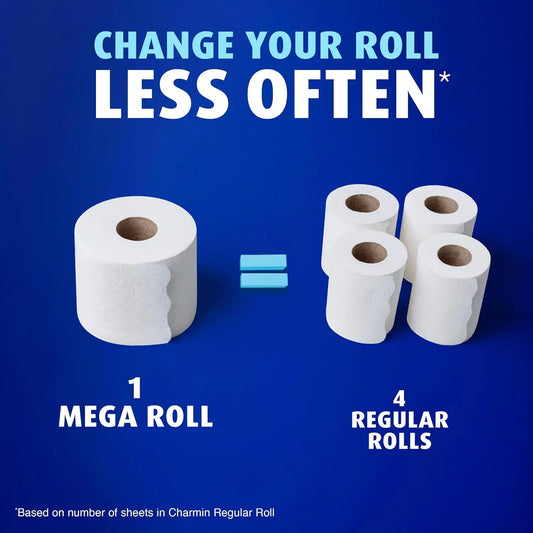 Charmin Toilet Paper Ultra Soft, 12 Mega Rolls = 48 Regular Rolls, 2-ply Bath Tissue