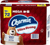 Charmin Ultra Strong Toilet Paper 18 Mega Rolls, 242 Sheets Per Roll