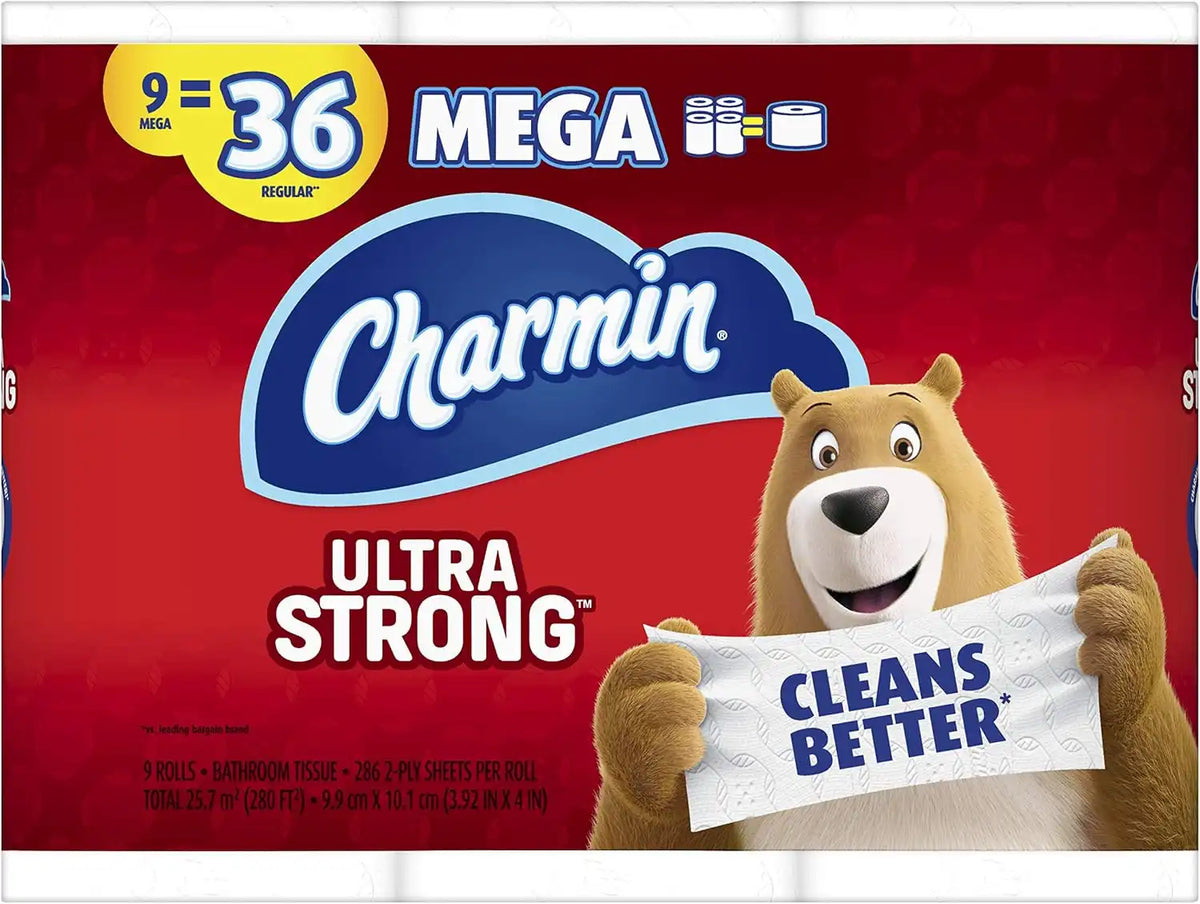 Charmin Ultra Strong Toilet Paper 9 Mega Roll