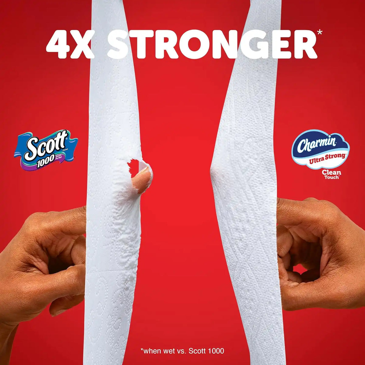 Charmin Ultra Strong Clean Touch Toilet Paper, 30 Family Mega Rolls = 153 Regular Rolls