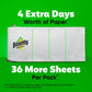 Bounty Paper Towels Quick Size, White, 2 Family Triple Rolls = 6+ Regular Rolls